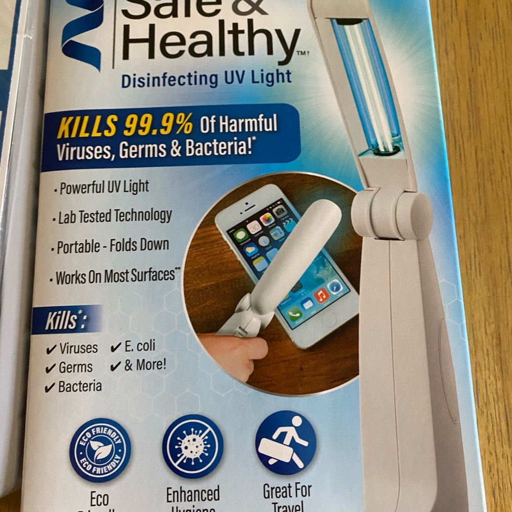 Disinfecting UV Light - White